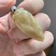 Myanmar A grade jade pendant yellow yellow jade cicada