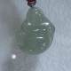 Burmese natural jadeite pendant A grade clear background Buddha Gong