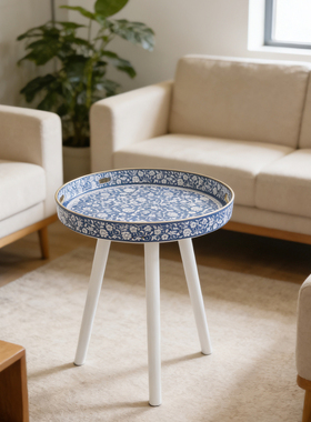 轻奢装饰边几客厅沙发装饰边桌阳台小圆桌咖啡小摆桌波西米亚茶几