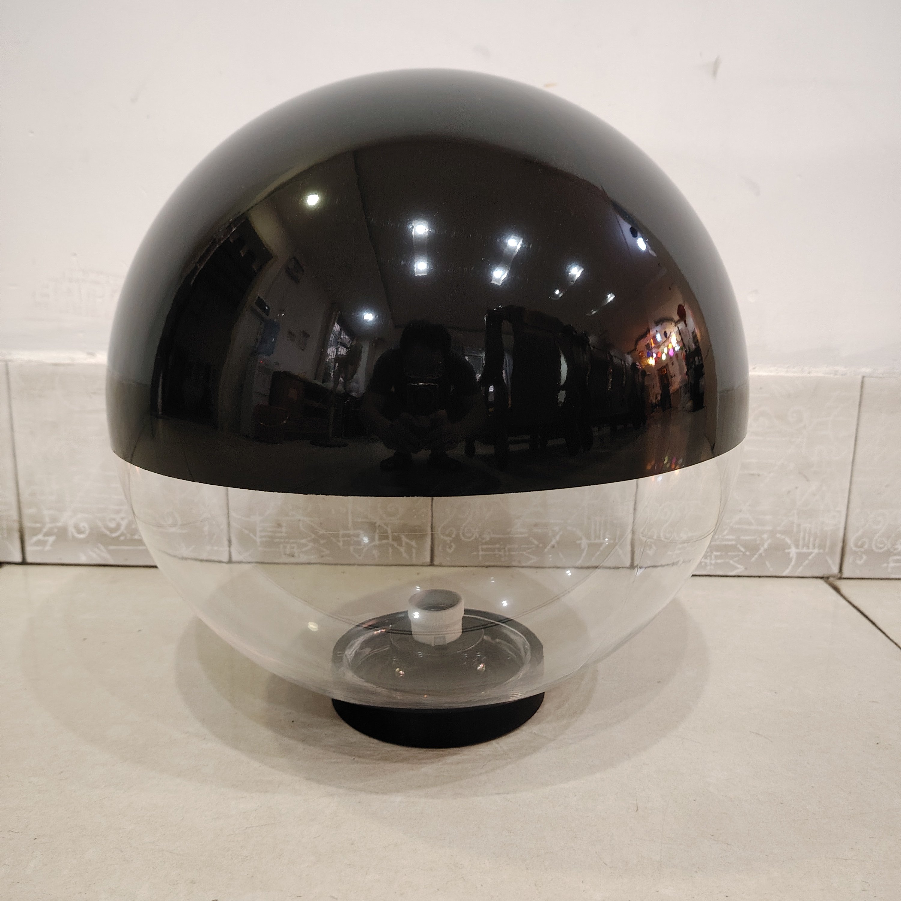 直径45cm 18寸 450mm透明球【上半球喷顶黑色漆】圆球 路灯道路灯,淘宝优惠券,粉丝福利购,淘宝优惠卷