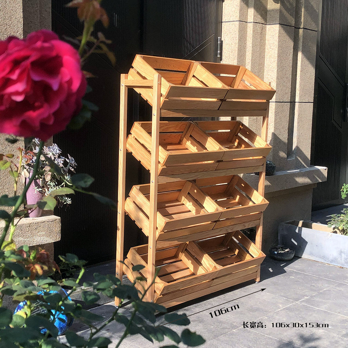 实木果蔬架超市水果店蔬菜零食货架展示架生鲜收纳架定制徐氏木业,淘宝优惠券,粉丝福利购,淘宝优惠卷