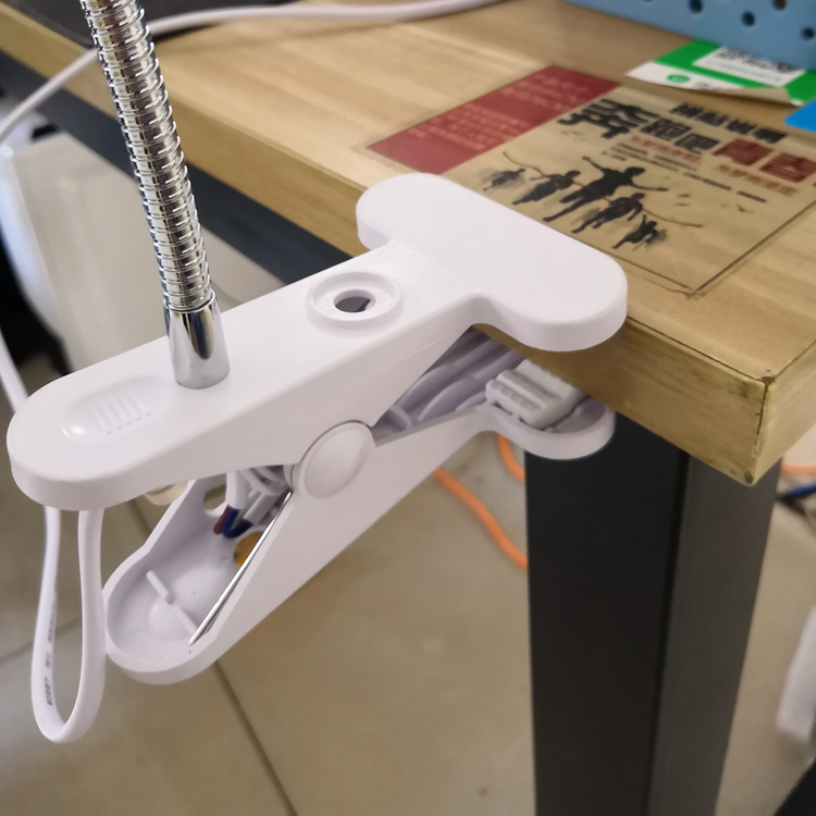 E27螺口LED万向灯头夹子灯座床头灯台灯架植物补光灯带插头开关线 - 图3