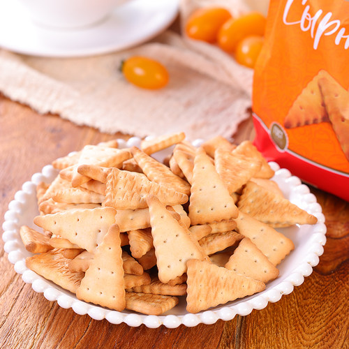 俄罗斯原装进口斯拉贡牌奶酪味饼干中小学生早餐食品奶酪味麦麸 - 图2