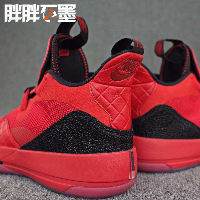 Air Jordan XXXIII 乔33 AJ33篮球鞋 大学红 AQ8830-BV5072-600 - 图1