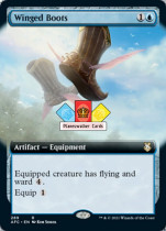 AFC Commander Poly Treasures Enlarged Painting Single Card English Gold Flying Wing Boots 289