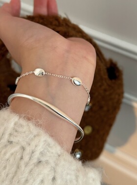 持恒韩国韩版S925纯银银豆豆手链女小众INS风手饰高级感2026新款