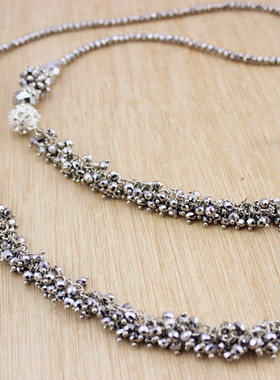 水晶装饰项链配饰女潮小众设计感