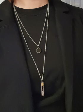 钛钢衣服配饰项链女潮挂件不掉色