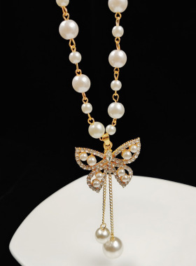 百搭珍珠毛衣项链挂件