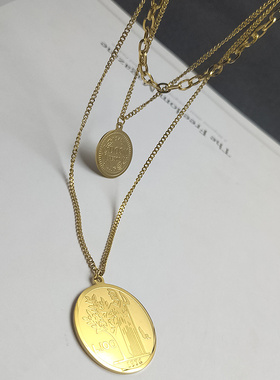 多层毛衣链2021年新款女挂件长款