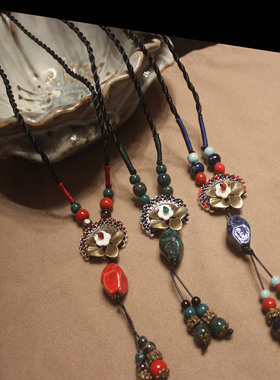 文艺小众项链配饰女潮民族风挂件