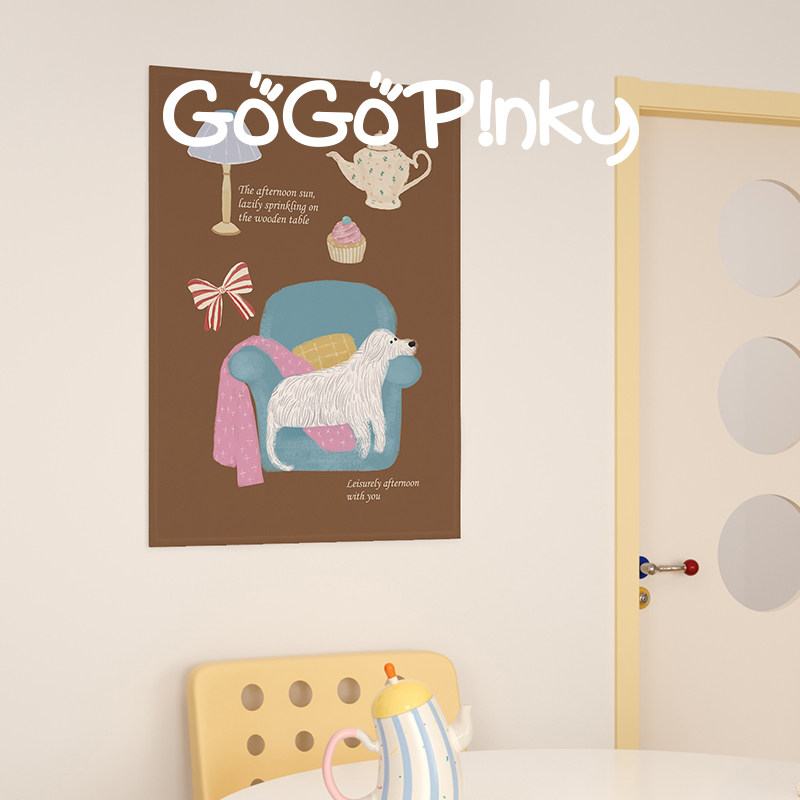 Cartoon cute home hanging cloth restaurant living room wall background cloth atmosphere camping decorative cloth coffee shop tapestry