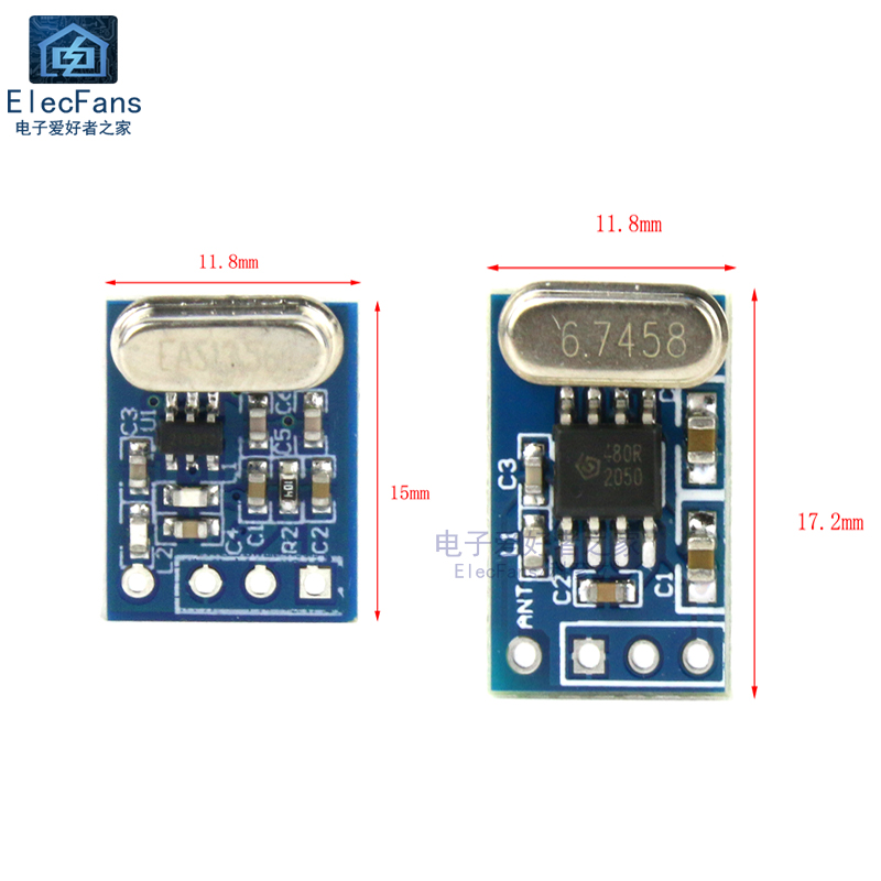 无线接收/遥控发射模块ASK/OOK SYN115 F115/SYN480R 433Mhz电路 - 图2