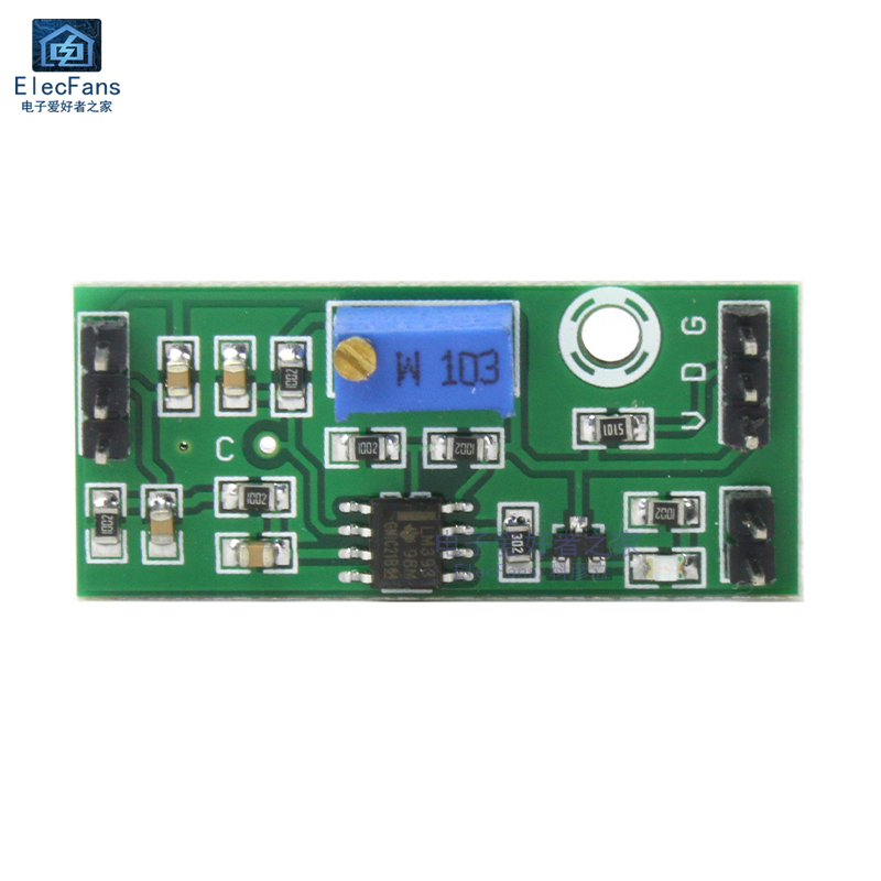 LM393电压比较器模块可调精密信号波形整形高电平双路输出LED指示 - 图0