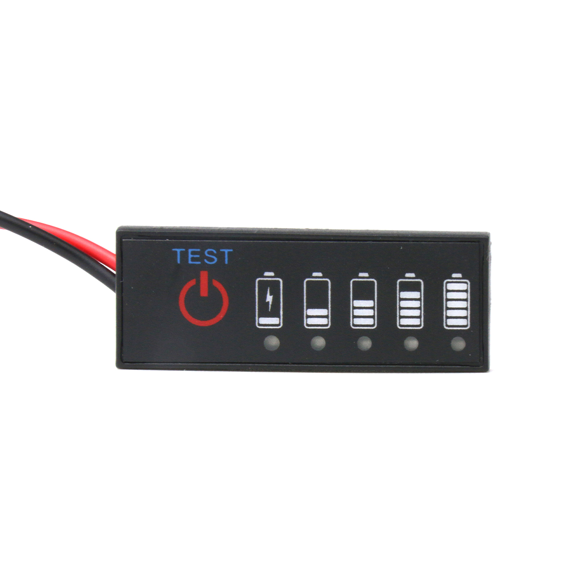 3.7V锂电池组检测电量显示器 12V汽车铅酸电瓶磷酸铁锂指示表灯板 - 图1