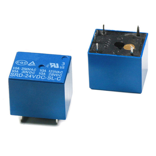 SRD-24VDC-SL-C 5脚 24V小型DC直流继电器250V 10A 兼容T73继电器 - 图3
