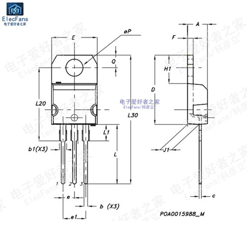 (2个)原装TIP31C 3A/100V NPN达林顿晶体管三极管 直插TO-220 - 图2