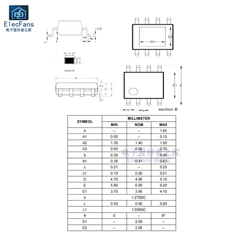 原装IP5306贴片ESOP-8 2.1A充电2.4A放电移动电源充电宝模块芯片-图2