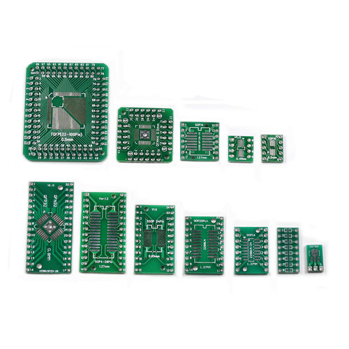 贴片转直插PCB SOP8/14/16/20/24/SOT23/QFN/QFP转DIP万用转接板 - 图3