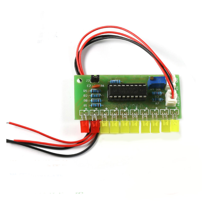 (散件)LM3915趣味10段音频电平指示器指示灯套件 电子爱好者之家 - 图3