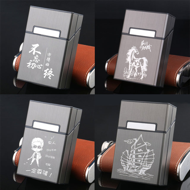20 cigarette box waterproof soft bag hard plastic aluminum alloy