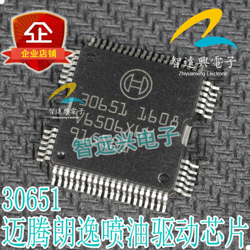 30651适用大众朗逸迈腾汽车车身发动机电脑板 喷油驱动模块IC芯片 - 图2