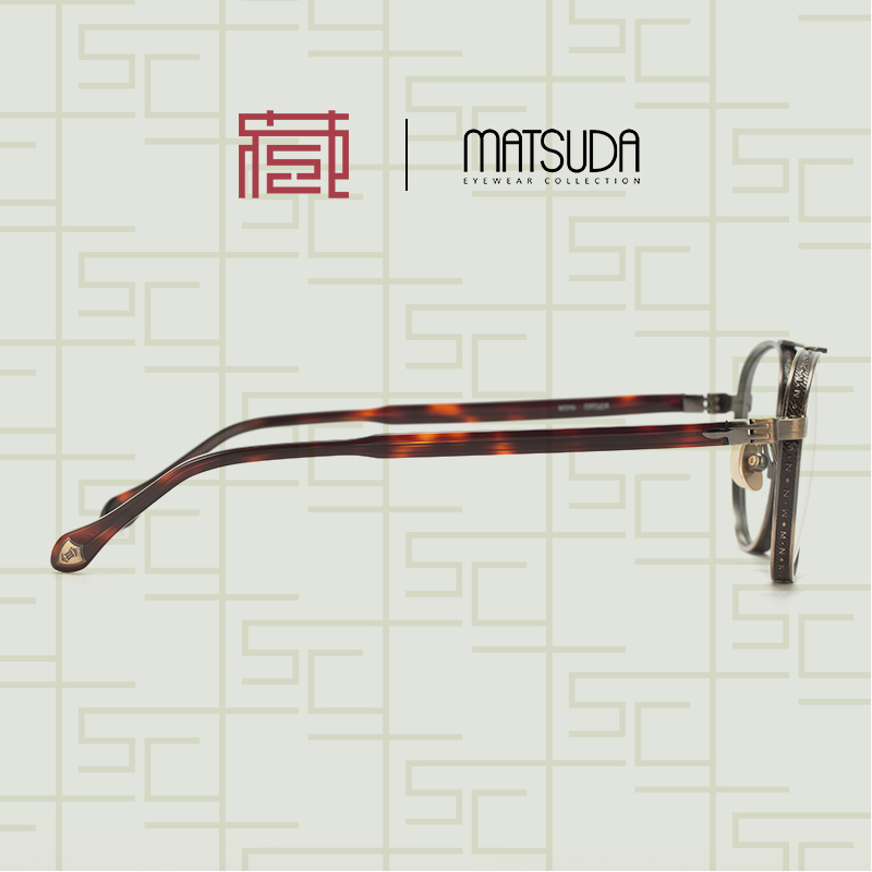 松田眼镜M3116日本手工眼镜双梁飞行员全框北京镜架收藏社MATSUDA