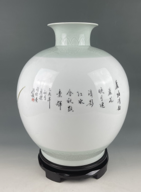 全手工客厅景德镇花瓶陶瓷器中式