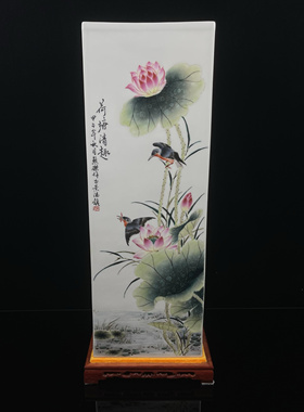 富贵吉祥客厅景德镇手绘陶瓷中式