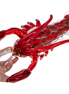 摆件餐厅饰品龙虾琉璃艺术雕塑