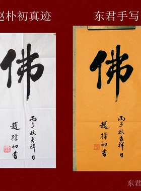 名家字画赵朴初书法手绘仿品