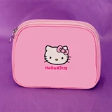 Hello kitty, вместительная и большая косметичка, водонепроницаемая полиуретановая маленькая сумка клатч, японские и корейские