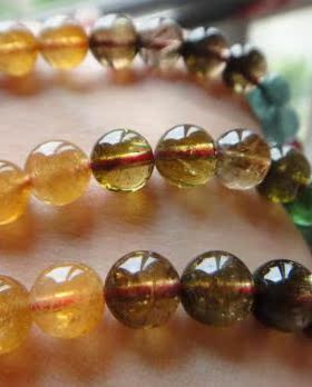 正品塔链纯天然紫色老坑碧玺项链