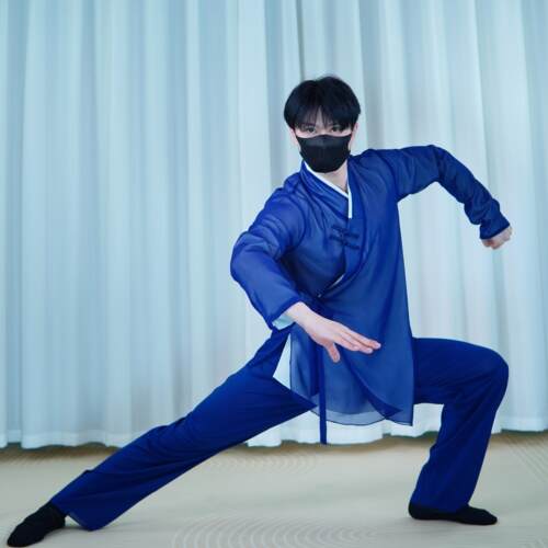 男款古典舞身韵剑舞舞蹈服装北舞上戏课堂组合练习服艺考表演服装 - 图0
