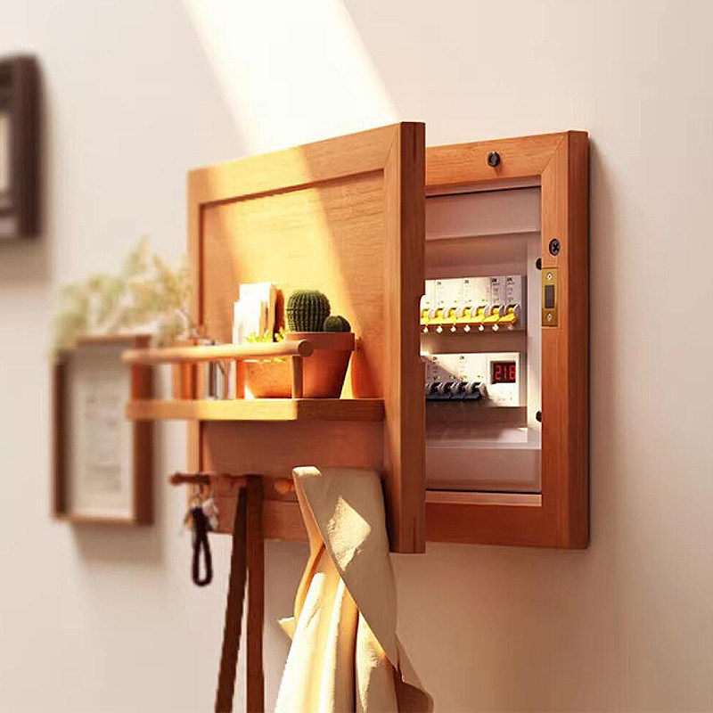 电表箱装饰画配电箱壁挂挂衣架墙上置物架实木多功能门后挂衣钩子,淘宝优惠券,粉丝福利购,淘宝优惠卷