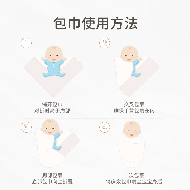 包单初生婴儿纯棉a类包被抱被抱单新生儿的宝宝产房襁褓包巾春夏