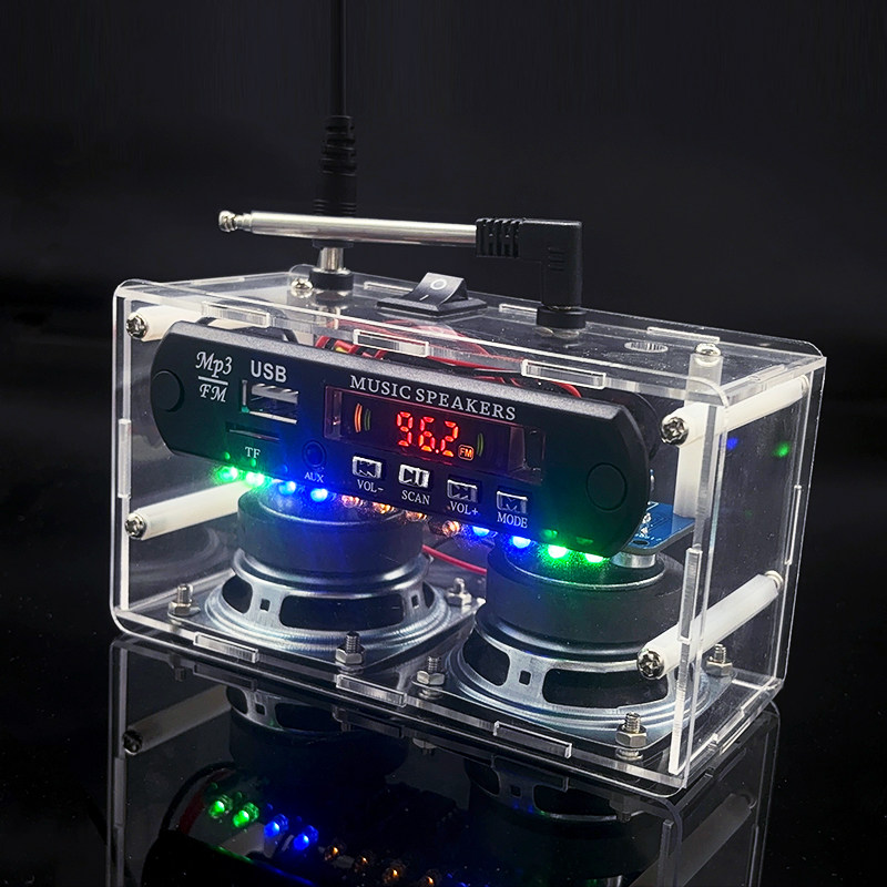 收音机双声道蓝牙音箱功放DIY蓝牙音箱频谱FM调频音频电子YH-830,淘宝优惠券,粉丝福利购,淘宝优惠卷