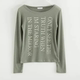 Large round neck Korean long-sleeved knitted sweater letters