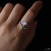Two simple jade rings that can be stacked or worn alone
