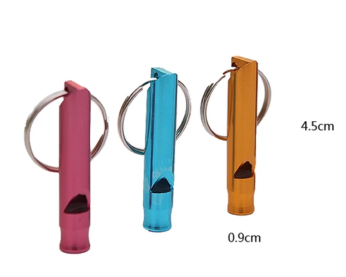 Универсальный портативный дорожный свисток, металлический спасательный жилет, брелок с ключом, алюминиевый сплав
