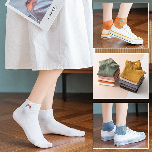 Tide, носки, осенние милые японские спортивные летние тонкие гольфы для школьников, средней длины