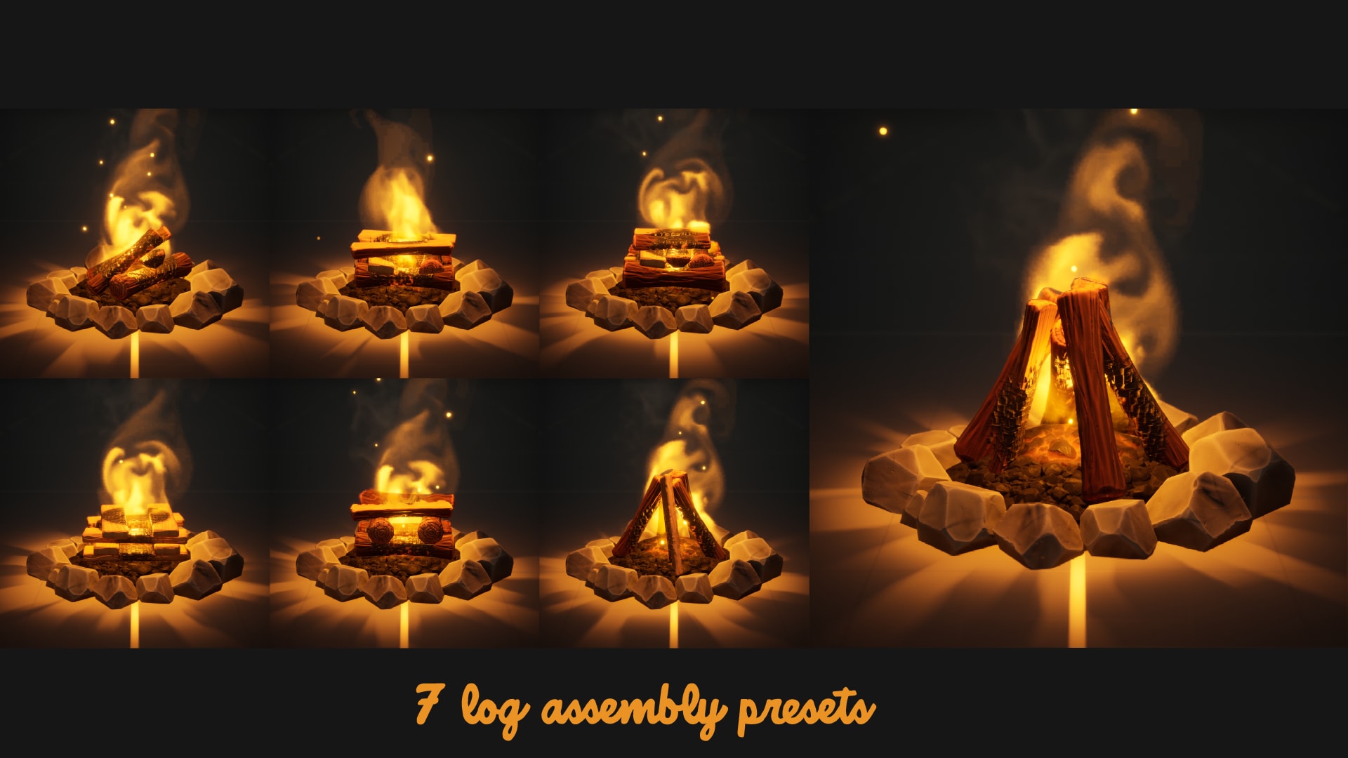 UE5虚幻5 Dynamic Stylized Campfire System 动态风格化营火系统 - 图2