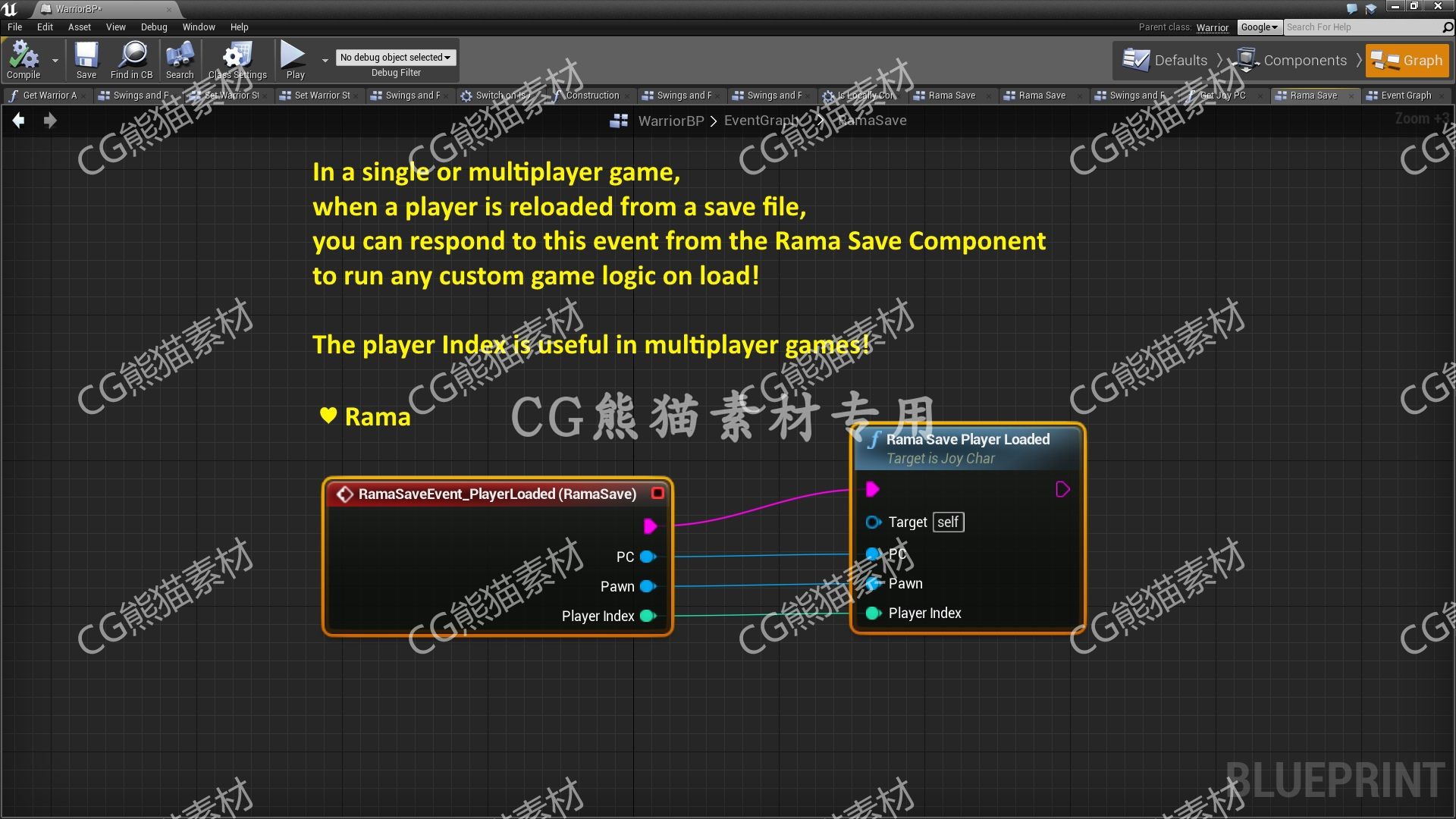 UE4虚幻5 Rama Save System 操作交互系统保存配置 4.26-5.0.3 - 图1