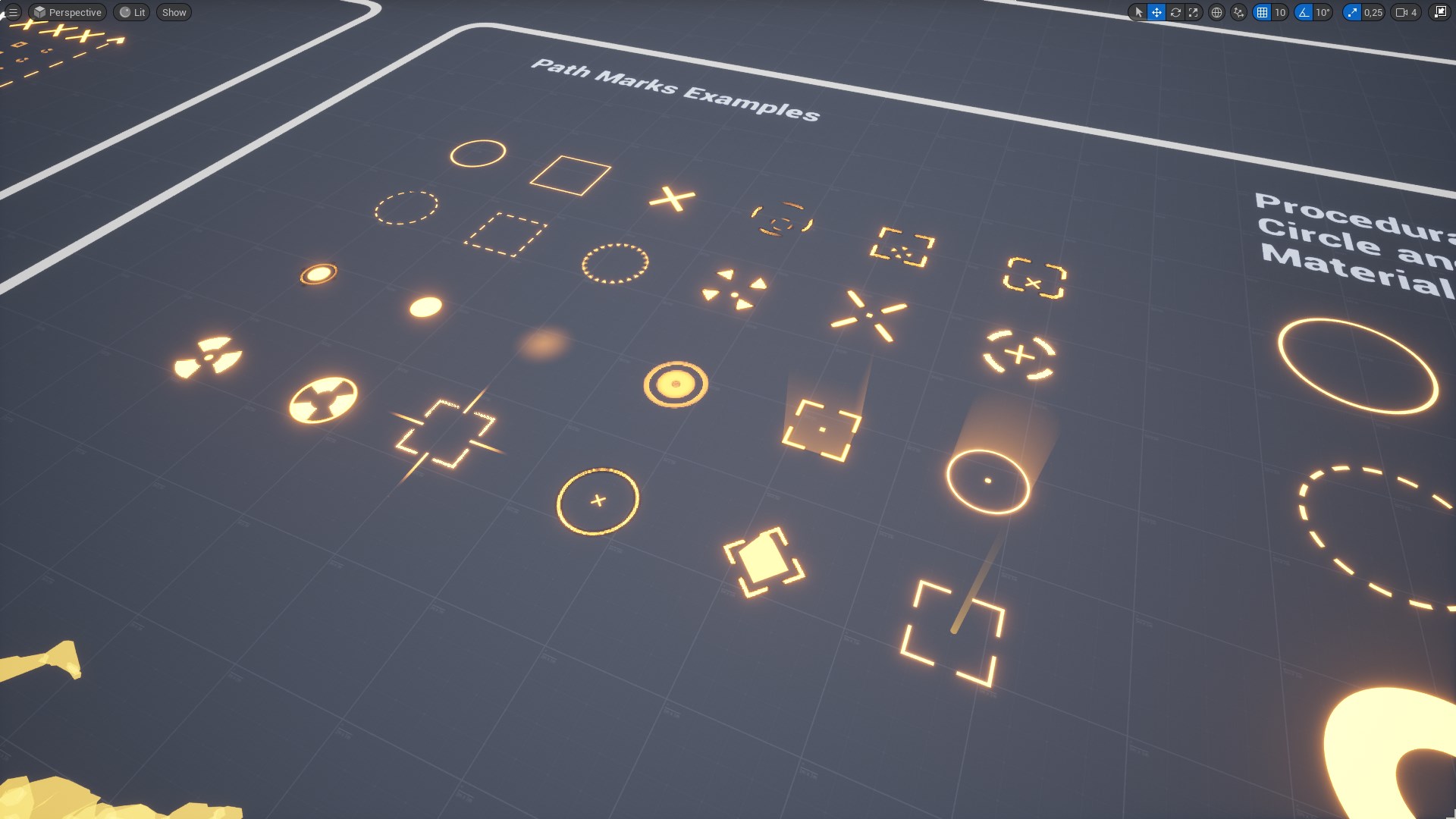 UE4虚幻5 Path Tracer Toolkit 数字样条线路径运动指示光效 - 图2