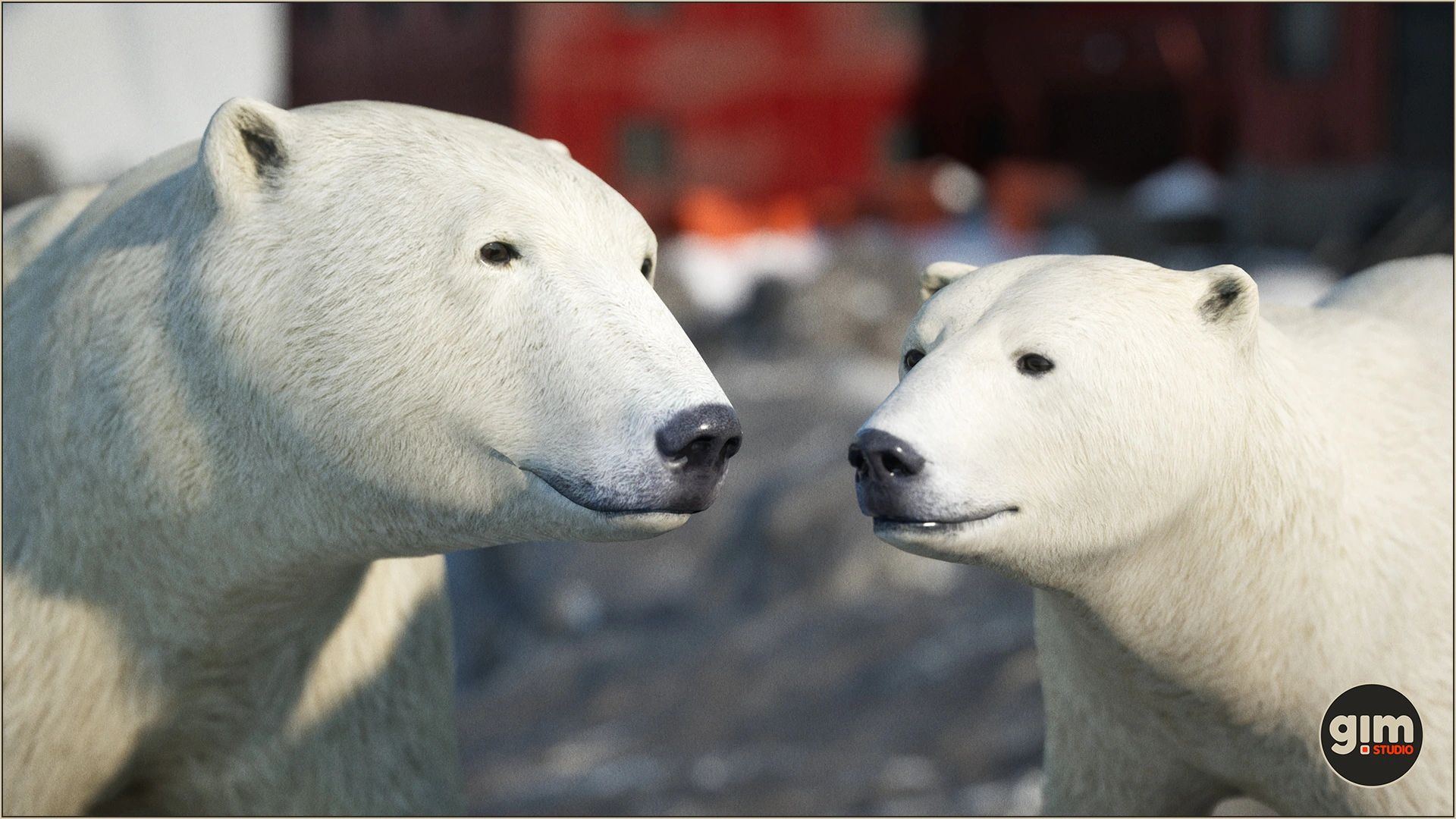 UE4虚幻5 Animalia - Polar Bear (male) 写实公北极熊模型动画 - 图0