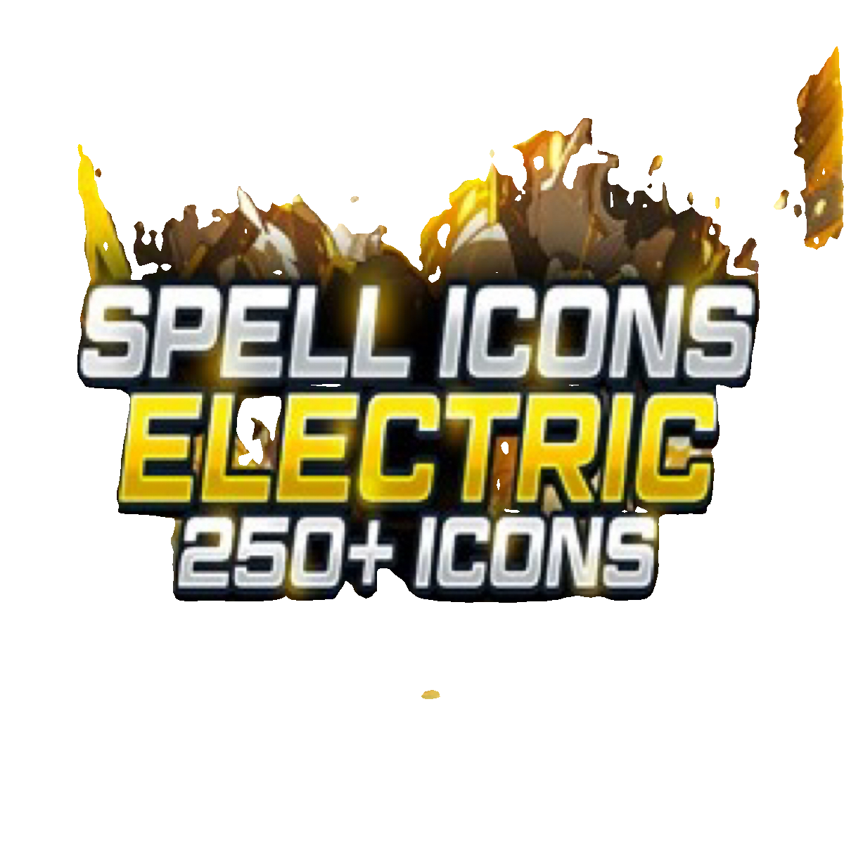 UE5虚幻5 Cinematic Spell Icons - Electric 影视级闪电魔法贴图 - 图3