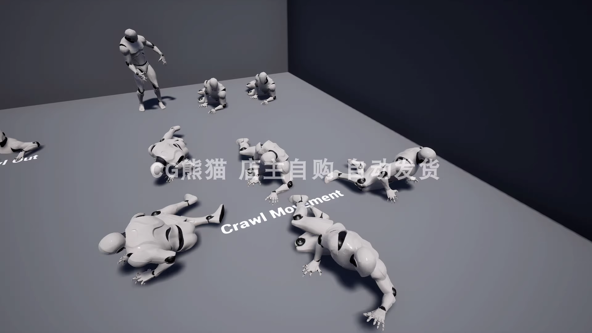 UE4虚幻5 Zombie Animations V1.2 丧尸僵尸动画合集 - 图0