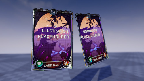 UE4虚幻5 Parallax Card Material 视差特效卡牌材质贴图 - 图1