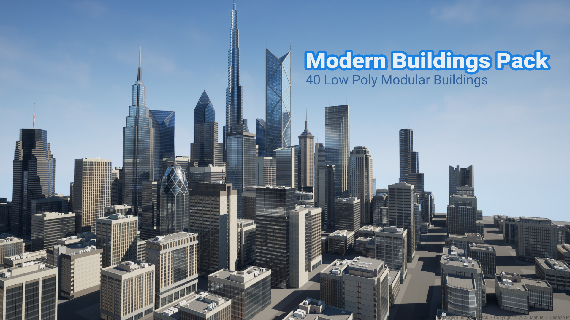 UE5虚幻5 Modern Buildings Pack 现代高楼大厦大楼写字楼道具 - 图2