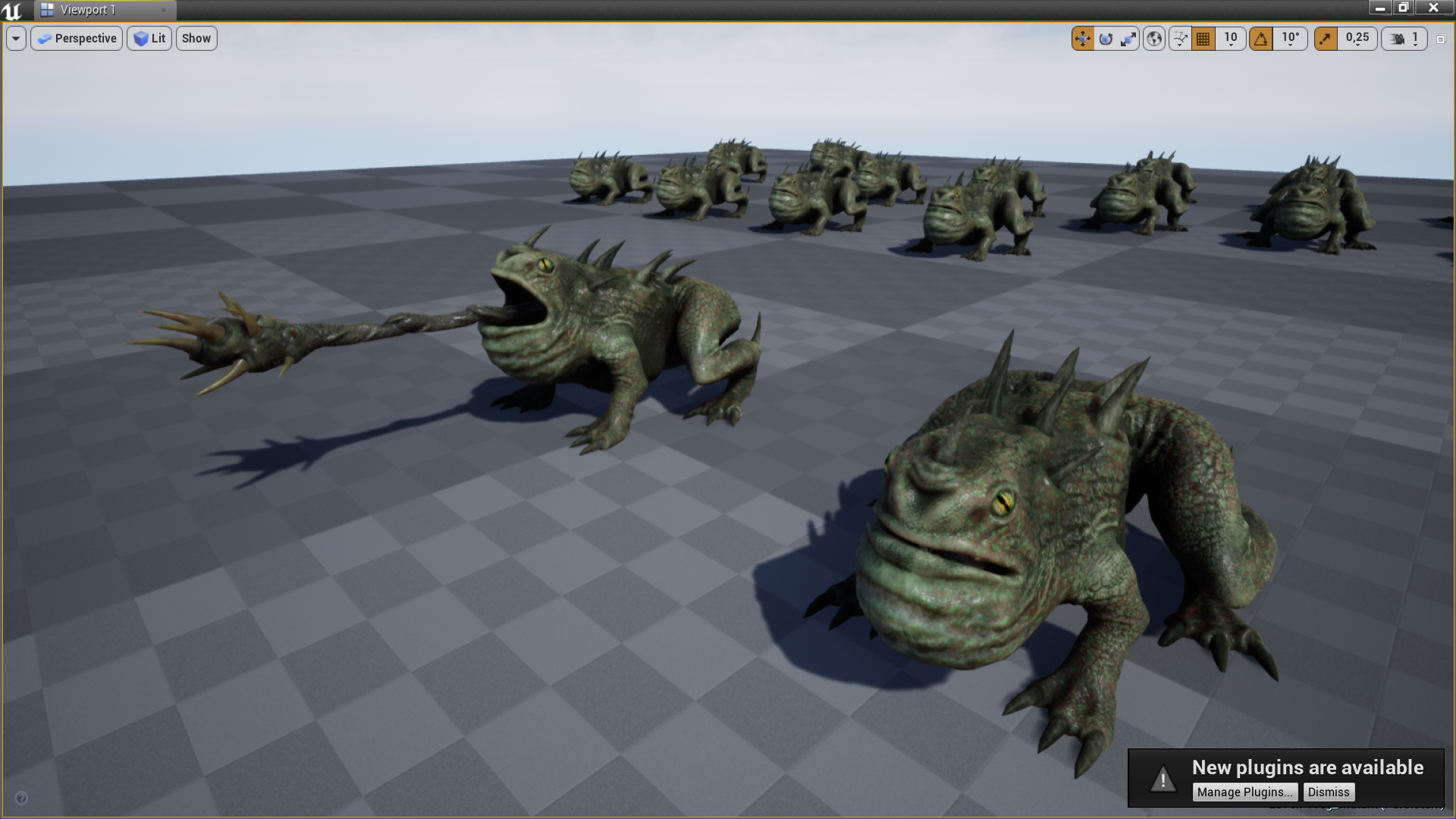 UE4虚幻5 Frog mutant 怪物青蛙变异蛤蟆怪兽模型角色带动画 - 图2